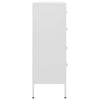 Weiße Kommode Andel 80x35x101,5cm (Stahl)