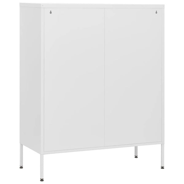 Weiße Kommode Andel 80x35x101,5cm (Stahl)