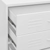 Weiße Kommode Andel 80x35x101,5cm (Stahl)