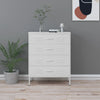 Weiße Kommode Andel 80x35x101,5cm (Stahl)