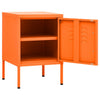 Nachttisch Jugariu 35x35x51cm (Stahl) in Orange