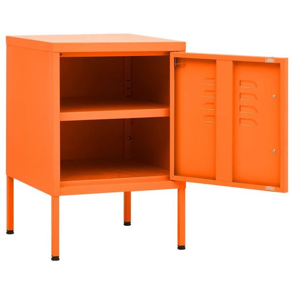 Nachttisch Jugariu 35x35x51cm (Stahl) in Orange