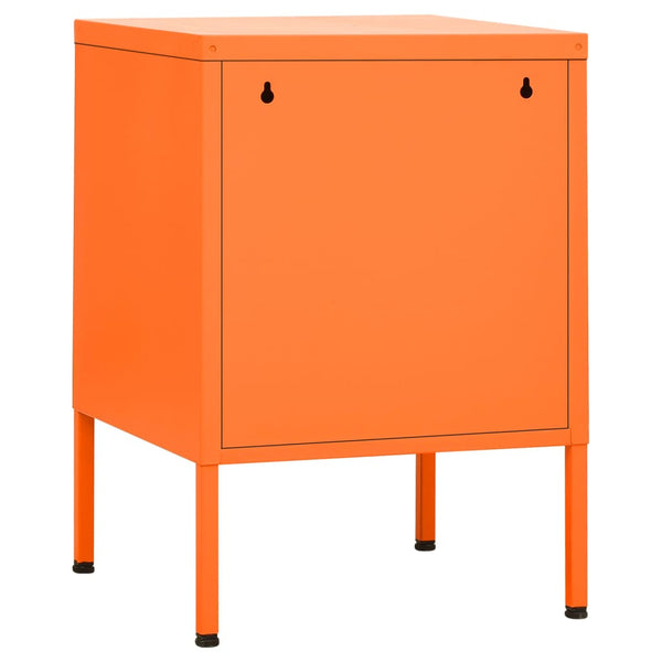 Nachttisch Jugariu 35x35x51cm (Stahl) in Orange