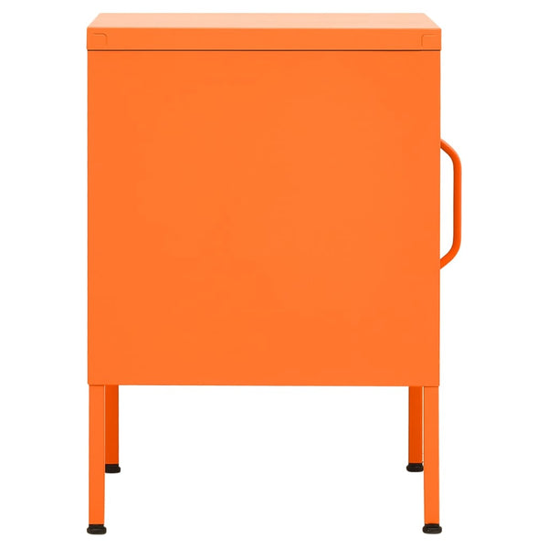 Nachttisch Jugariu 35x35x51cm (Stahl) in Orange