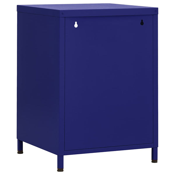Nachttisch Marineblau Gv 35x35x51cm (Stahl)