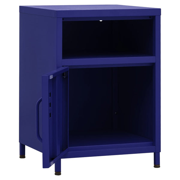 Nachttisch Marineblau Gv 35x35x51cm (Stahl)