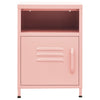 Nachttisch Gv 35x35x51cm, Rosa (Stahl)