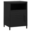 Nachttisch Schwarz Gv 35x35x51cm (Stahl)