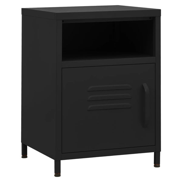 Nachttisch Schwarz Gv 35x35x51cm (Stahl)