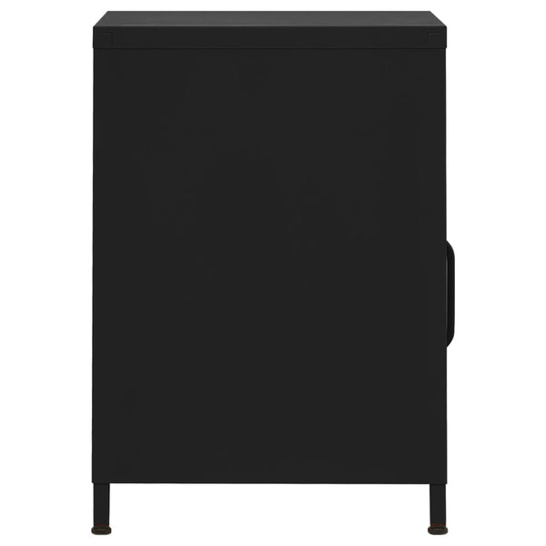 Nachttisch Schwarz Gv 35x35x51cm (Stahl)