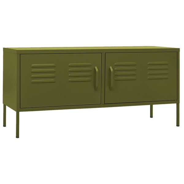 Oliivinvihreä tv-taso Corda 105x35x50cm (teräs)