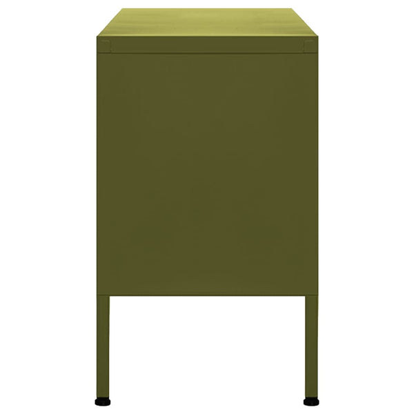 Oliivinvihreä tv-taso Corda 105x35x50cm (teräs)