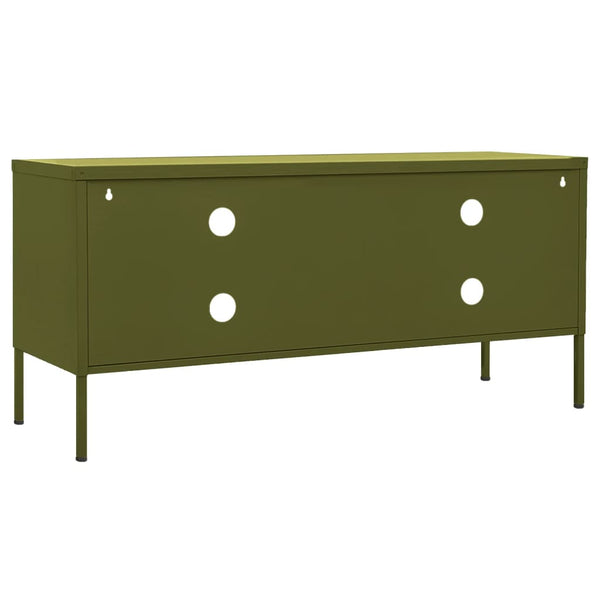 Oliivinvihreä tv-taso Corda 105x35x50cm (teräs)