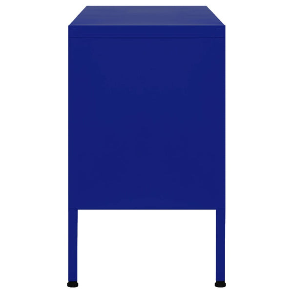 Marineblauer TV-Schrank Corda 105x35x50cm (Stahl)