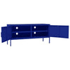 Marineblauer TV-Schrank Corda 105x35x50cm (Stahl)
