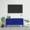 Marineblauer TV-Schrank Corda 105x35x50cm (Stahl)