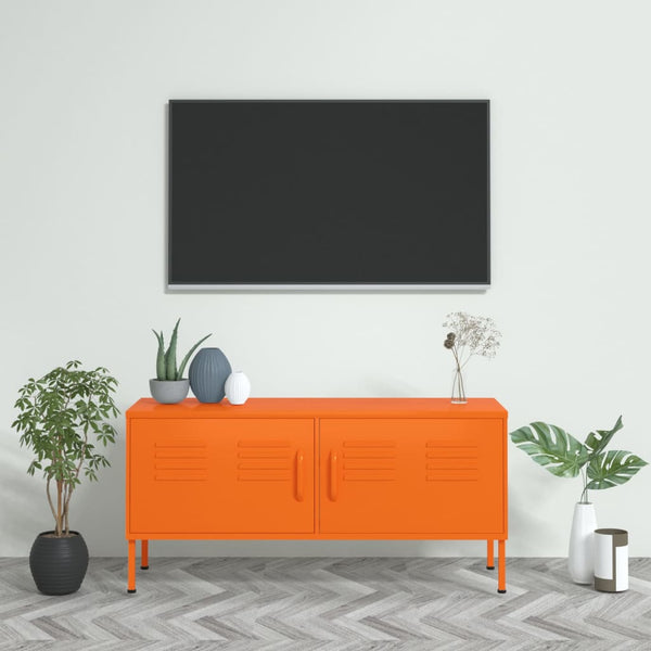 Oranssi tv-taso Corda 105x35x50cm (teräs)