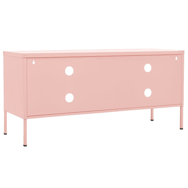 Rosa TV-Möbel Corda 105x35x50cm (Stahl)