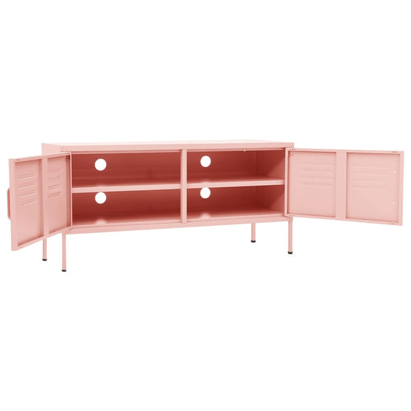 Rosa TV-Möbel Corda 105x35x50cm (Stahl)
