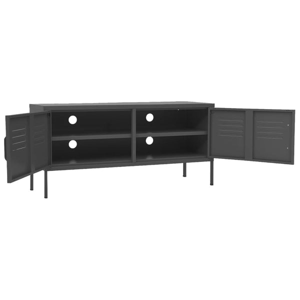 TV-Möbel Anthrazit Corda 105x35x50cm (Stahl)