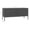 TV-Möbel Anthrazit Corda 105x35x50cm (Stahl)