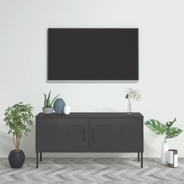 TV-Möbel Anthrazit Corda 105x35x50cm (Stahl)
