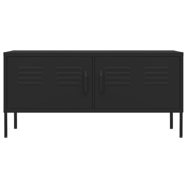 Musta tv-taso Corda 105x35x50cm (teräs)