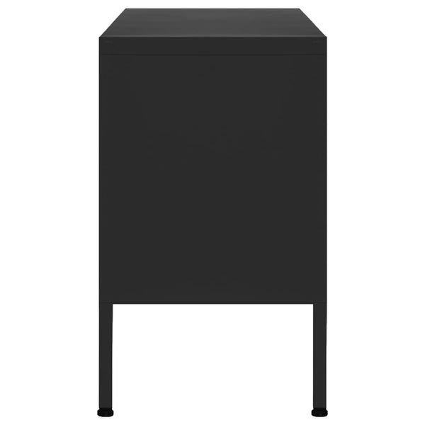 Musta tv-taso Corda 105x35x50cm (teräs)