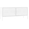 Weißes TV-Lowboard Corda 105x35x50cm (Stahl)