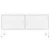 Weißes TV-Lowboard Corda 105x35x50cm (Stahl)