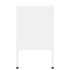 Weißes TV-Lowboard Corda 105x35x50cm (Stahl)