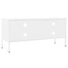 Weißes TV-Lowboard Corda 105x35x50cm (Stahl)