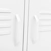 Weißes TV-Lowboard Corda 105x35x50cm (Stahl)