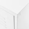 Weißes TV-Lowboard Corda 105x35x50cm (Stahl)