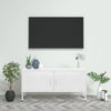 Weißes TV-Lowboard Corda 105x35x50cm (Stahl)