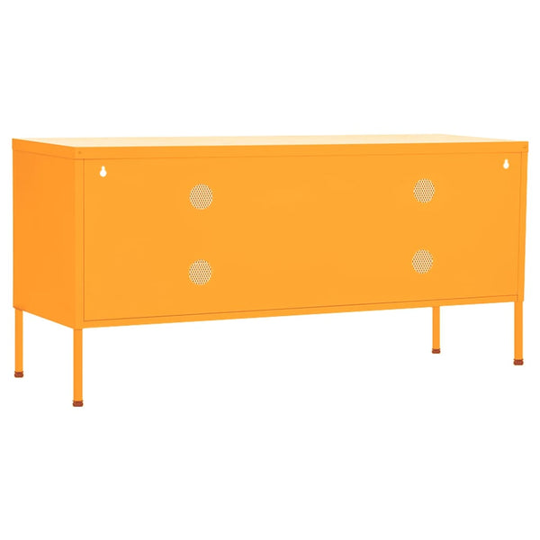 Senfgelbes TV-Möbel Galateea 105x35x50cm (Stahl)