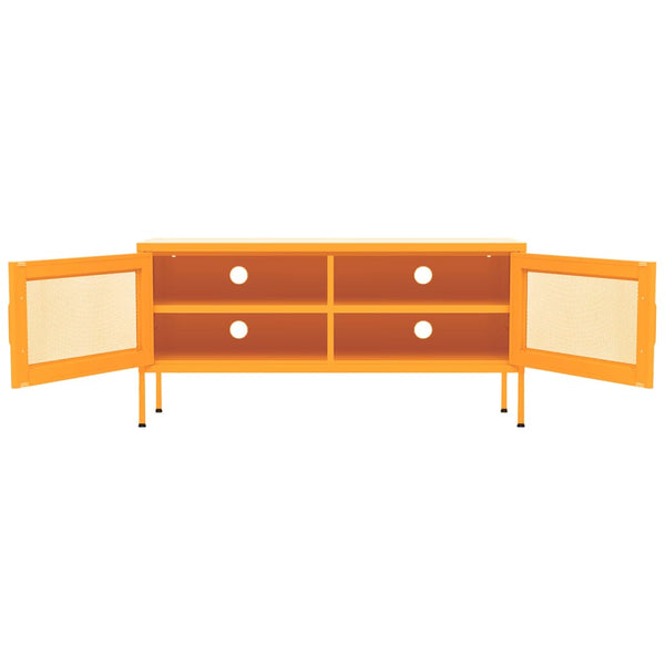 Senfgelbes TV-Möbel Galateea 105x35x50cm (Stahl)