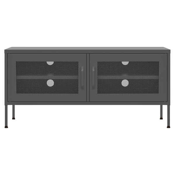 TV-Tisch Anthrazit Galateea 105x35x50cm (Stahl)