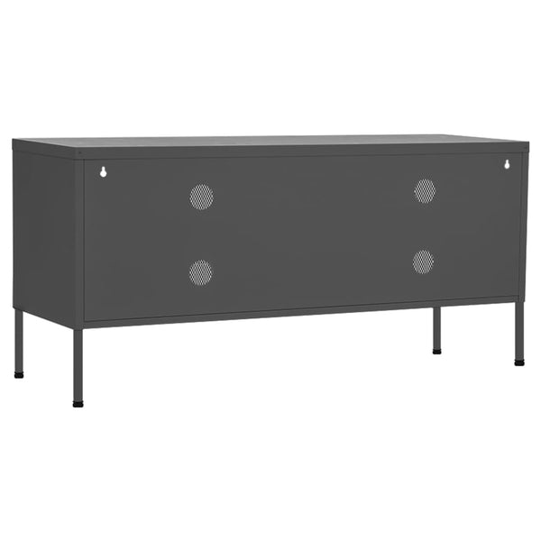 TV-Tisch Anthrazit Galateea 105x35x50cm (Stahl)
