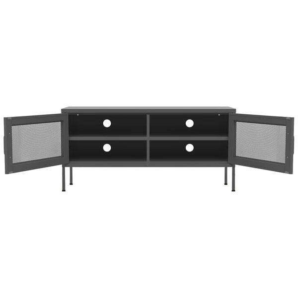 TV-Tisch Anthrazit Galateea 105x35x50cm (Stahl)