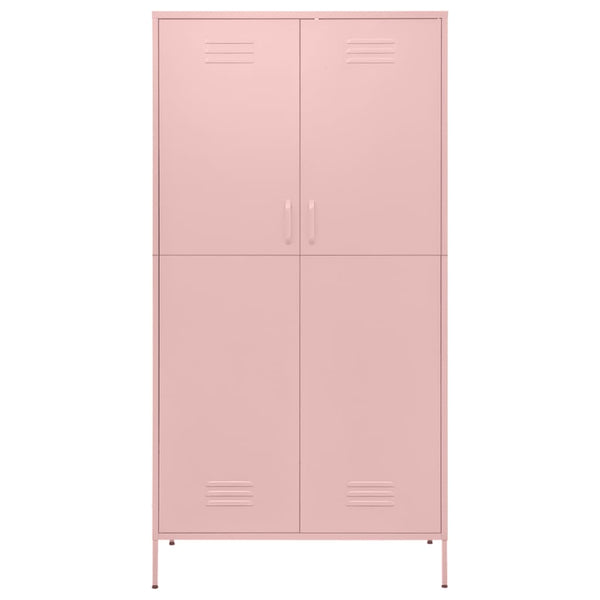 Pink Kleiderschrank Hubbard 90x50x180cm (Stahl)