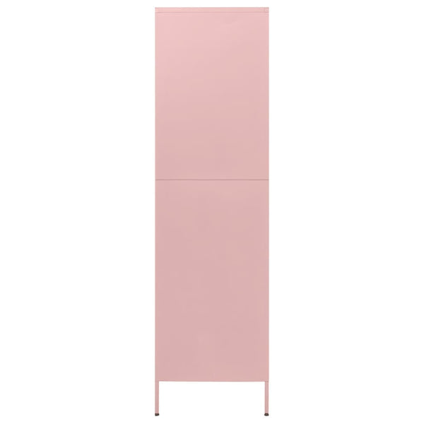 Pink Kleiderschrank Hubbard 90x50x180cm (Stahl)