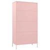 Pink Kleiderschrank Hubbard 90x50x180cm (Stahl)