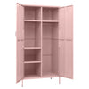Pink Kleiderschrank Hubbard 90x50x180cm (Stahl)