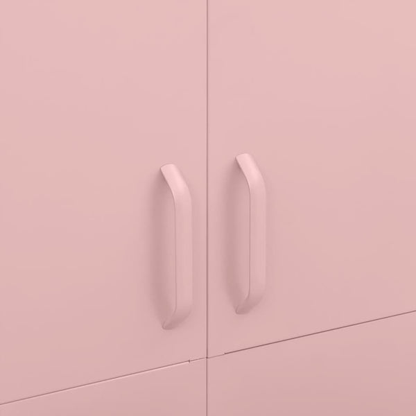 Pink Kleiderschrank Hubbard 90x50x180cm (Stahl)