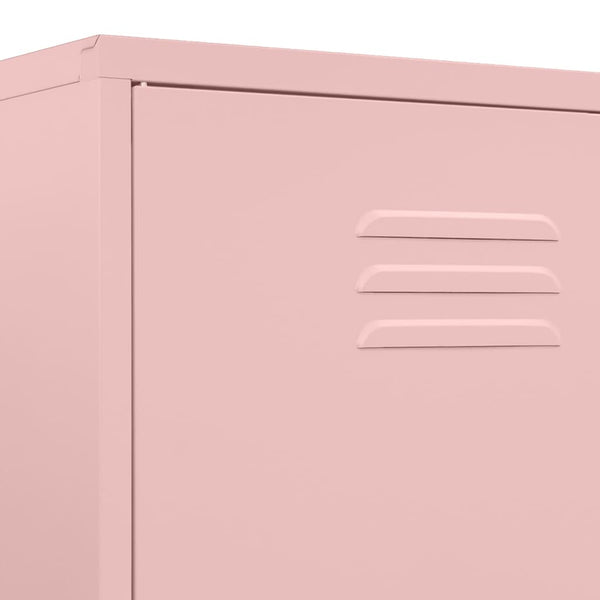 Pink Kleiderschrank Hubbard 90x50x180cm (Stahl)