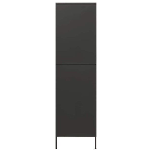 Antrasiitti vaatekaappi Hubbard 90x50x180cm (teräs)