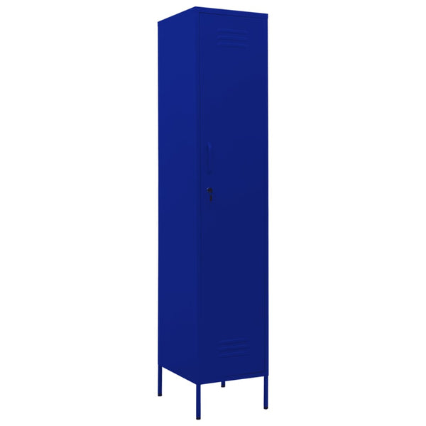 Marineblauer Spind Zoa 35x46x180cm (Stahl)