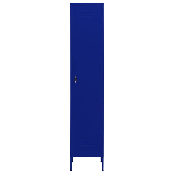 Marineblauer Spind Zoa 35x46x180cm (Stahl)