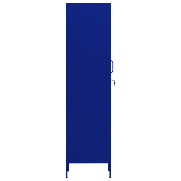 Marineblauer Spind Zoa 35x46x180cm (Stahl)